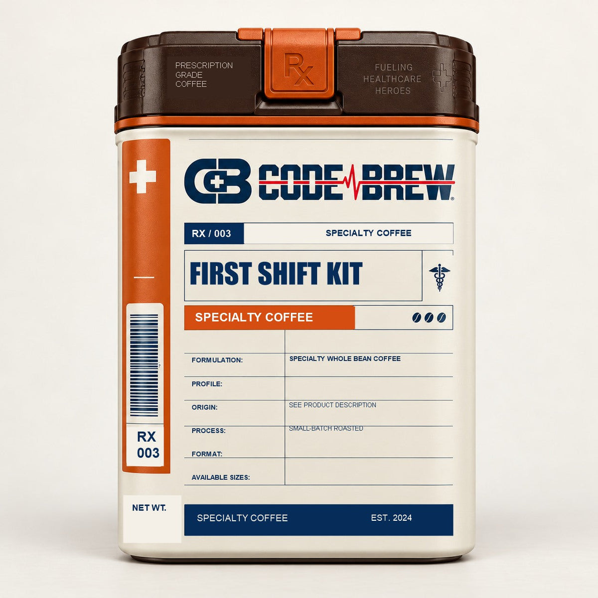 First Shift Kit - Code Brew prescription packaging