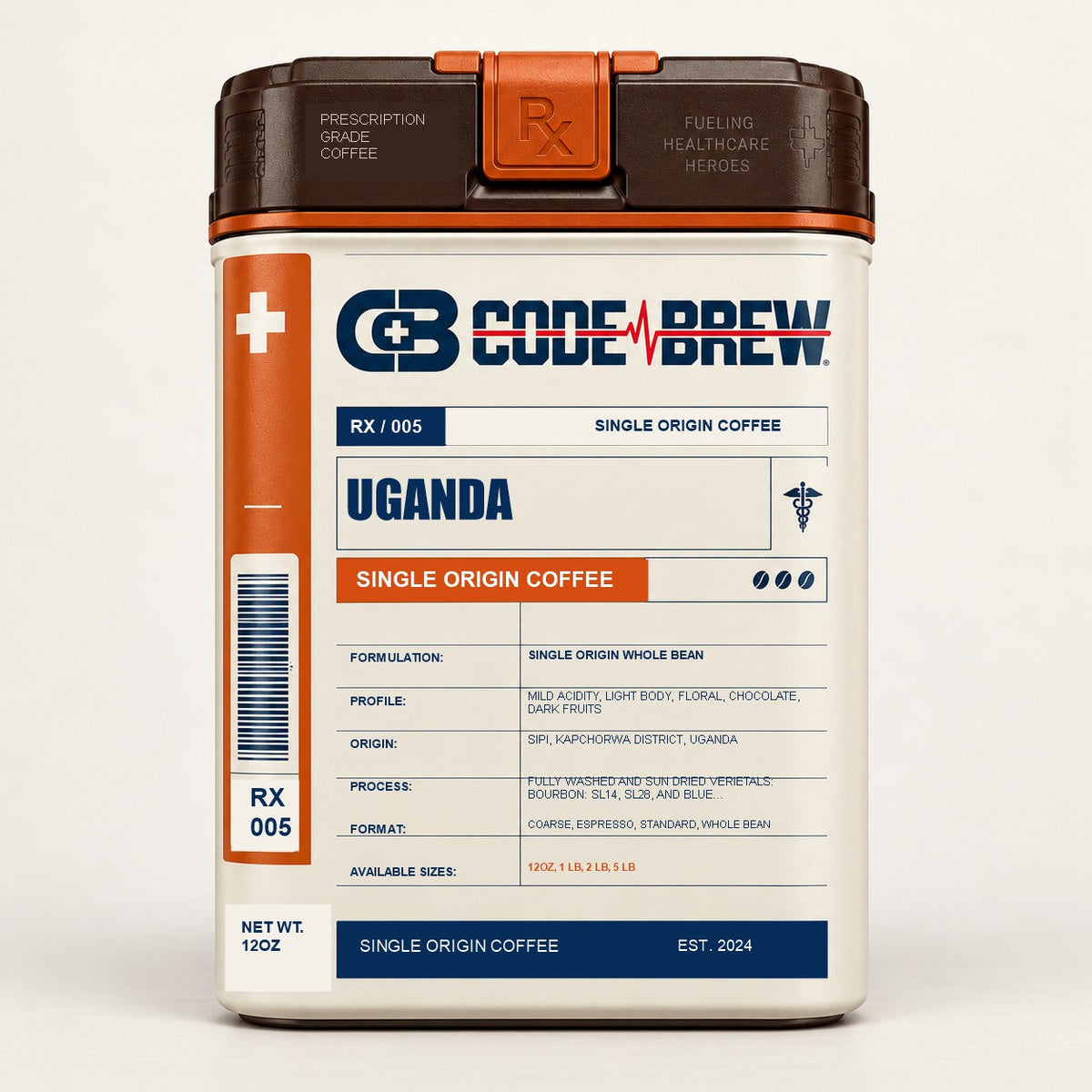 Uganda - Code Brew prescription packaging